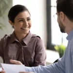 Health Insurance Agent assisting customers with finding the right healthcare plan.